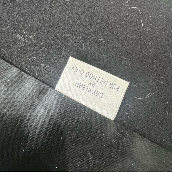 Jones New York 100% Wool Made In USA Long Coat Faux Fur Trim Women’s Size US 8 - Picture 13 of 13